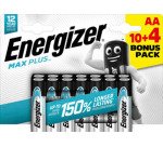 Pile alcaline Energizer Max Plus AA 14 unità