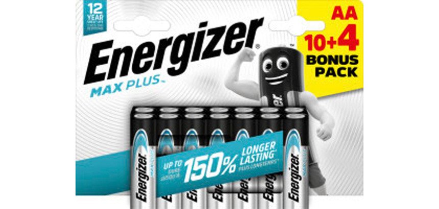 Pile alcaline Energizer Max Plus AA 14 unità