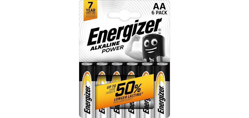 Pile alcaline Energizer Power AA 6 unità