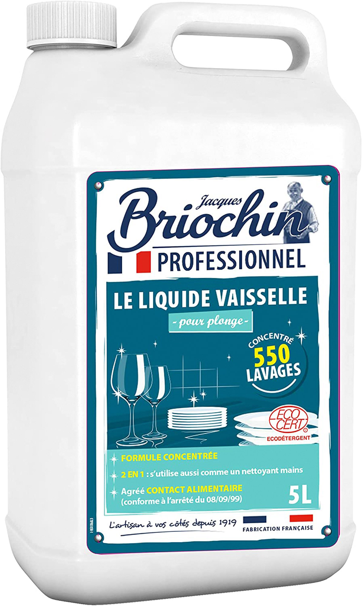 Liquide vaisselle mains Briochin Professionnel - Bidon de 5 L sur