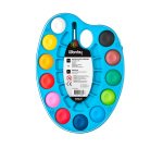 Boîte de pastilles de peinture, en palette,12 couleur