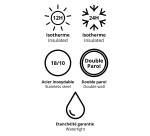 Bouteille isotherme Qwetch Anémones - Contenance 0,5 L