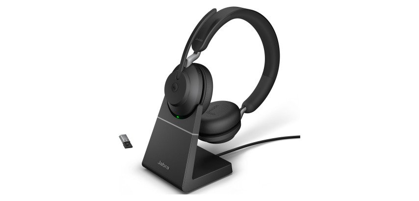 Micro-casque  Jabra Evolve2 65 MS Stereo avec support de chargement USB-C