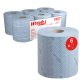 Industriële afdroogrollen Wypall L 10 7407 190 m blauw - pak van 6