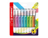 Textmarker Stabilo Swing Cool Farbsortiment Fluo - Etui mit 8 Stück