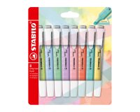 Surligneur Stabilo Swing Cool pastel couleurs assorties - Etui de 8