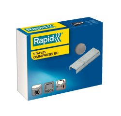 Staples Rapid Omnipress 60 galvanized - box of 1000 pieces