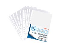 Universal punched pockets Bruneau embossed finish medium thickness 22 (w) x 30 (h) cm 50 units
