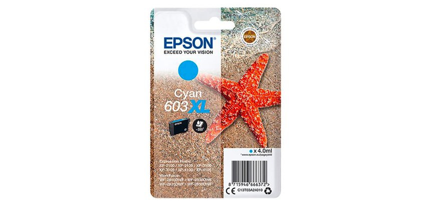 Epson 603XL cartuchos originales colores separados alta capacidad (350 páginas)