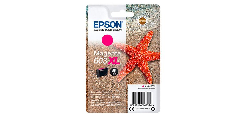 Epson 603XL cartuchos originales colores separados alta capacidad (350 páginas)
