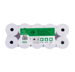 Bobines Caisses, Calculatrices Exacompta 40651E - l 57 mm x L 30 m, Ø 60 mm - 1 pli(s) - paquet de 10