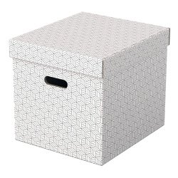 Scatola in cartone archivio multiuso per la casa e l'ufficio formato Cubo confezione da 3 pezzi