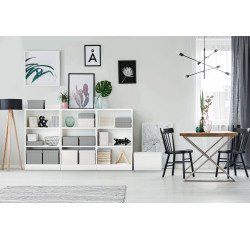 Scatola in cartone archivio multiuso per la casa e l'ufficio formato Medium bianco confezione da 3 pezzi