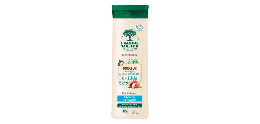 Shampooing l'Arbre Vert douceur Litchi et Fleur de coton 250 ml