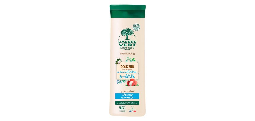 Shampooing l'Arbre Vert douceur Litchi et Fleur de coton 250 ml