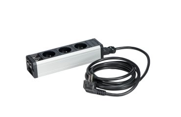 Regleta de 3 enchufes con 2 conexiones RJ45 - cable de conexión 3m - elemento inicial
