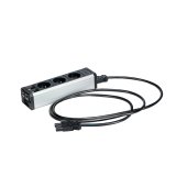 Regleta de 3 enchufes con 2 conexiones RJ45 - cable de conexión 2 m - elemento adicional