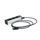 Regleta de 3 enchufes con 2 conexiones RJ45 - cable de conexión 2 m - elemento adicional