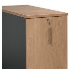 Caisson Tower bois H 114 cm à ouverture latérale - Intuitiv Eden