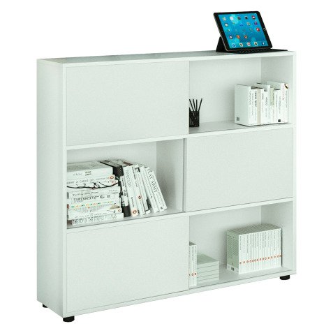 Libreria Bassa Tetris Bianco 120x35x 1162cm