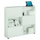 Libreria Bassa Tetris Bianco 120x35x 1162cm