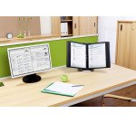 Protège-documents pivotant pupitre Sherpa Style Table Durable A4 10 pochettes - 20 vues