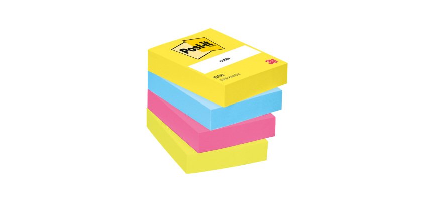 Notes repositionnables couleurs Energetic Post-it - bloc de 100 feuilles