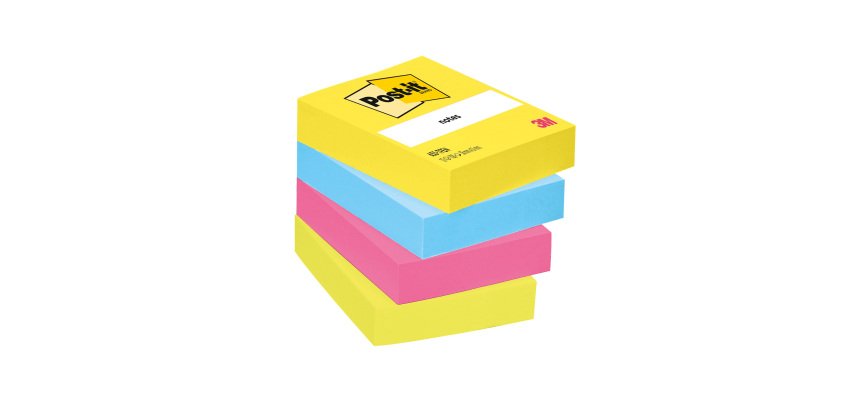 Notes repositionnables couleurs Energetic Post-it - bloc de 100 feuilles