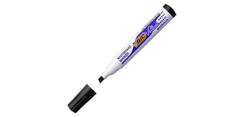 Marker Bic Velleda Ecolutions 1751, abgewinkelt, 3,7 bis 5,5 mm, wischbar