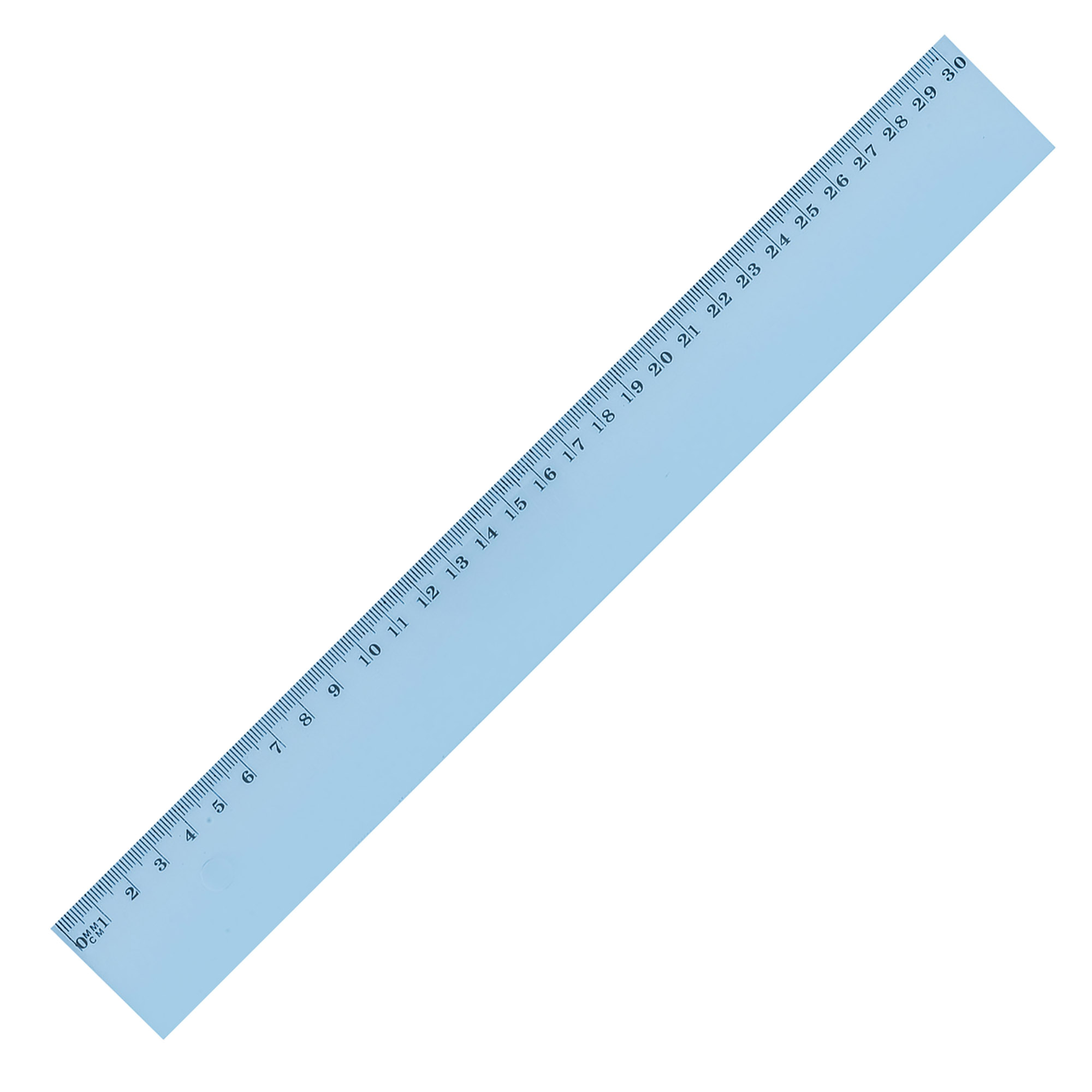 Règle plate 30 cm en plastique