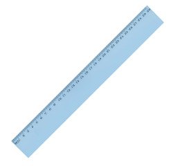Unbreakable plastic flat ruler Wonday 30 cm