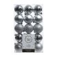 Bolas decorativas color plata - caja de 30