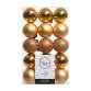 Christmas baubles - box of 30 gold baubles