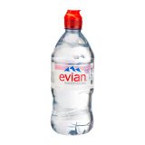 Eau minérale Evian 75 cl bouchon sport - 12 bouteilles