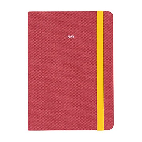 Agenda settimanale Letts Raw A6 rosso