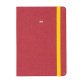 Agenda settimanale Letts Raw A6 rosso