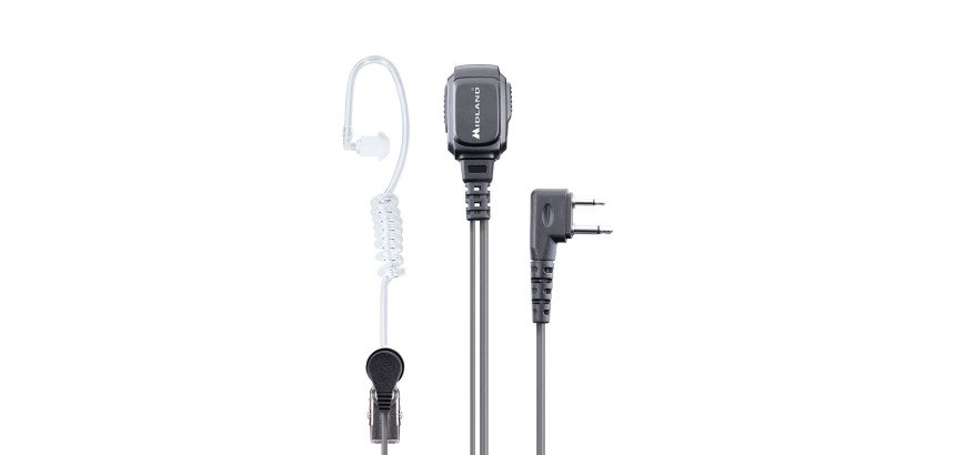 Microfono MIDLAND MA31 LK Pro con auriclare pneumatico - PIN Kenwood compatibile con G10 Pro