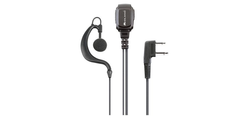 Microfono MIDLAND MA21 L K Pro presa 2 pin Kenwood - Compatibile con G10 Pro