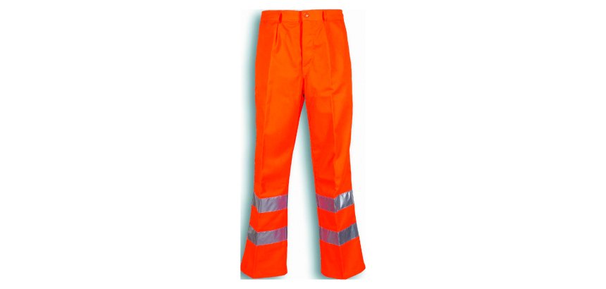 Pantaloni alta visibilità Taglia L arancione 270 g/m²