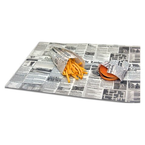 Carta antigrasso per alimenti rettangolare 20 x 35 cm 500 unità