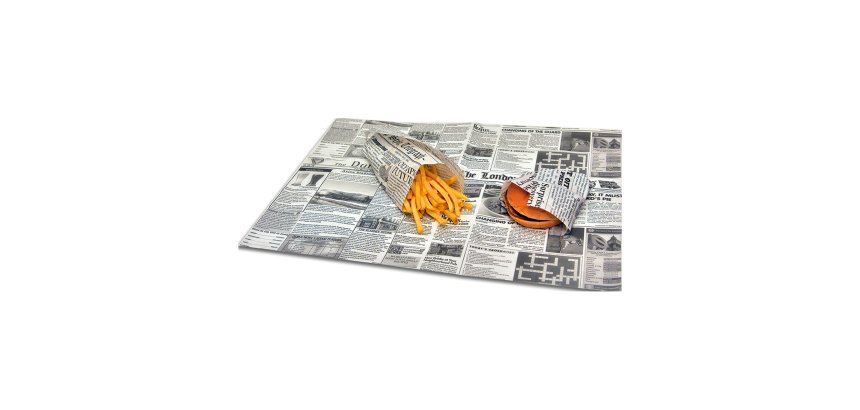 Carta antigrasso per alimenti rettangolare 20 x 35 cm 500 unità