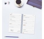 Agenda espiral Year 117 x 181 semana vista Finocam azul