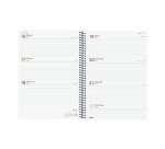 Agenda 155x212 Semana Vista Apaisada Espiral Year Finocam Catalán