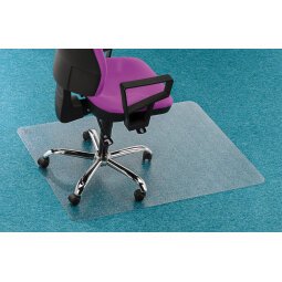 Floor protection plate polycarbonate for carpet 120 x 90 cm