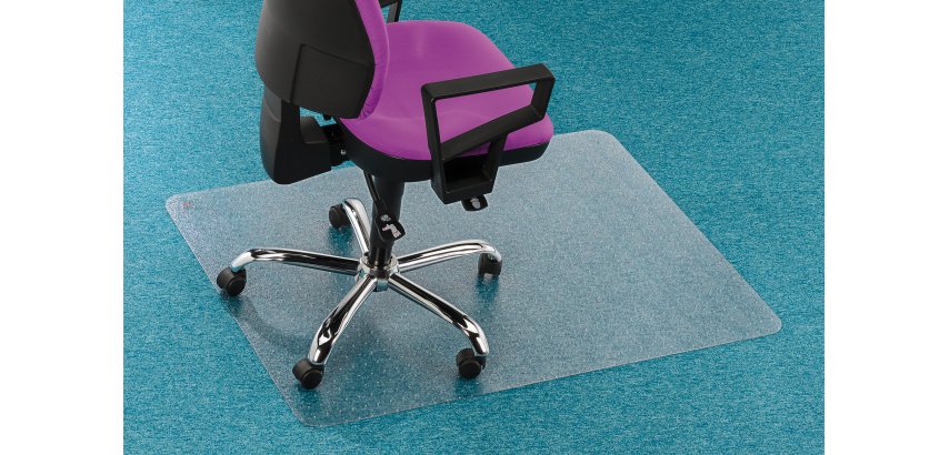Plaque protège-sol polycarbonate pour moquette P 120 x L 90 cm.