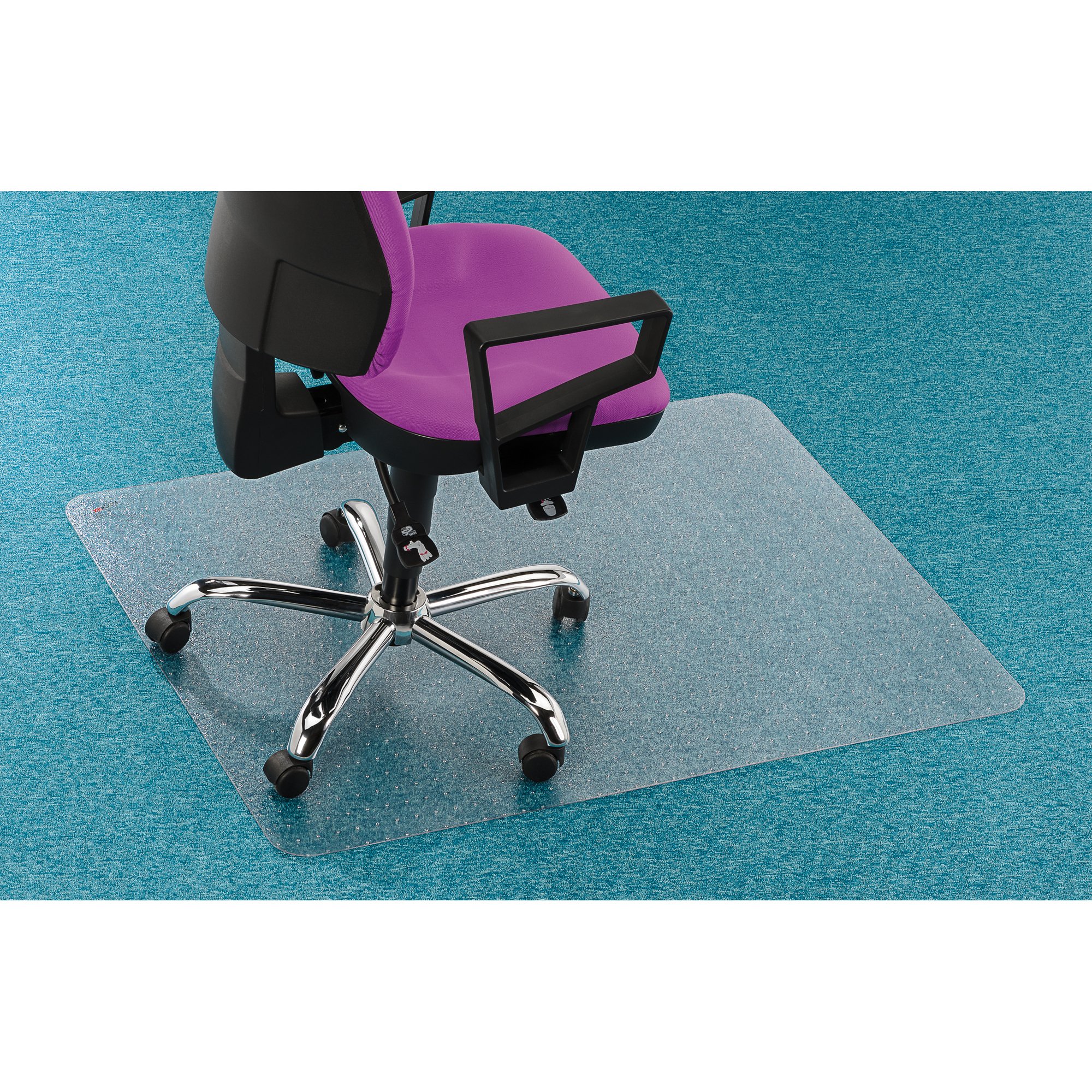 Plaque protège-sol polycarbonate pour moquette 117 x 153 cm