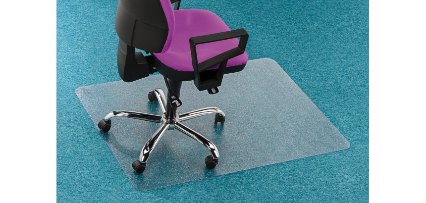 Plaque protège-sol polycarbonate pour moquette 117 x 153 cm