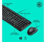 Ensemble clavier souris filaire AZERTY MK 120 Logitech