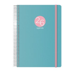 Agenda Memphis día página 15 x 21 cm Verde