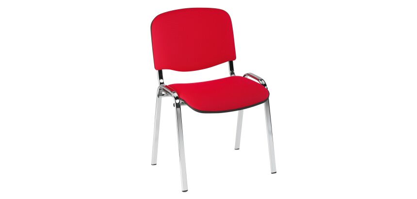 Chaise conférence professionnelle - pieds chromé